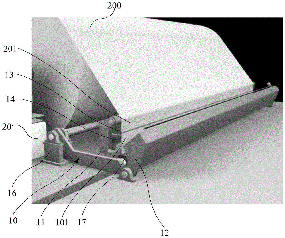 一種接紙裝置及復(fù)卷機的制作方法 一種接紙裝置及復(fù)卷機的制作方法