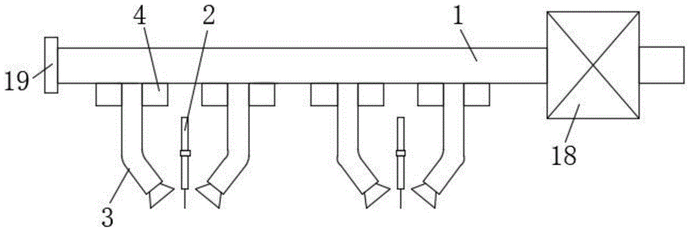 一種電子電工用鋁箔分切機入口鋁粉吸附裝置的制作方法 一種電子電工用鋁箔分切機入口鋁粉吸附裝置的制作方法