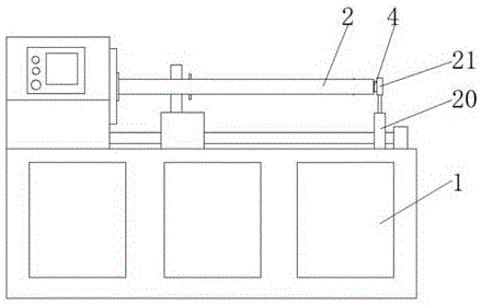 一種紙管生產用精切機的定位機構的制作方法 一種紙管生產用精切機的定位機構的制作方法