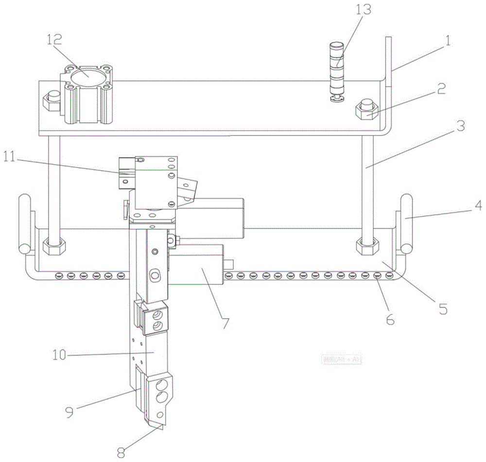 一種可伸縮的分切機(jī)氣動刀架的制作方法