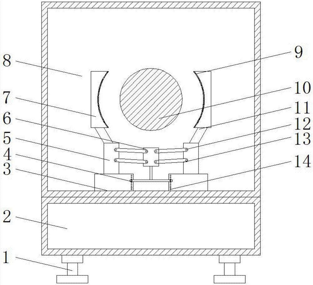 一種紙管加工分切機的夾緊裝置的制作方法 一種紙管加工分切機的夾緊裝置的制作方法